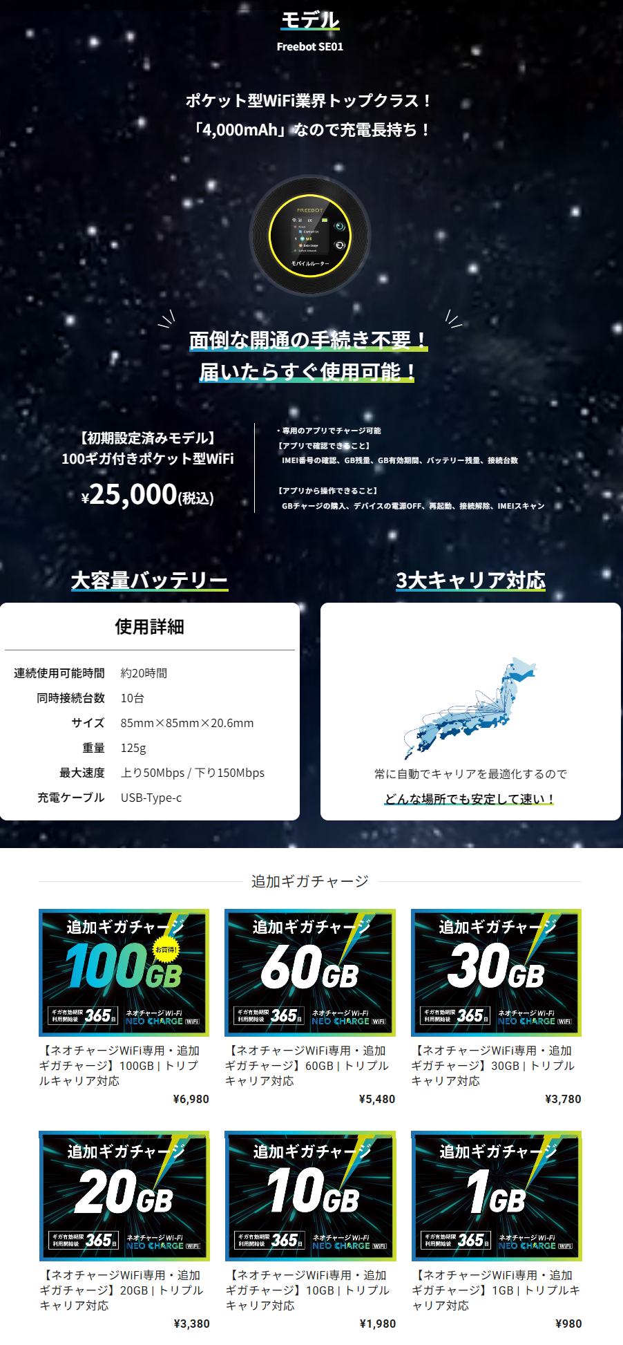ポケットWIFI